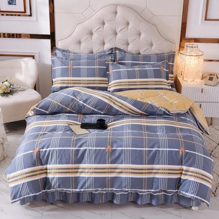 91家纺网 家纺一手货源 找家纺 （总）八十八家纺 2025新款全棉12868床裙款四件套