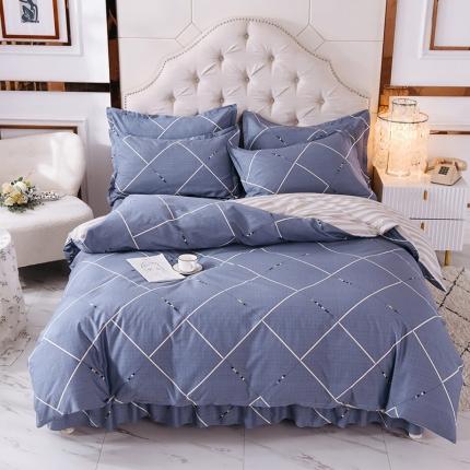 91家纺网 家纺一手货源 找家纺 （总）八十八家纺 2025新款全棉12868床裙款四件套