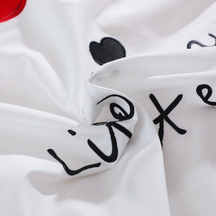 91家纺网 家纺一手货源 找家纺 （总）2024新款韩版60S长绒棉绣花四件套 60支贡缎刺绣