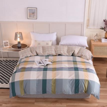 八十八家纺 2025新款全棉12868床裙款四件套格律