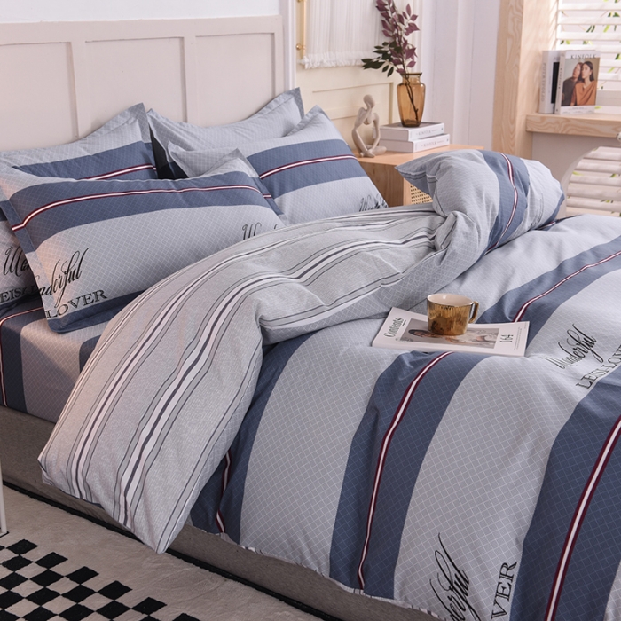 91家纺网 家纺一手货源 找家纺 八十八家纺 2025新款全棉12868床裙款四件套航海天际