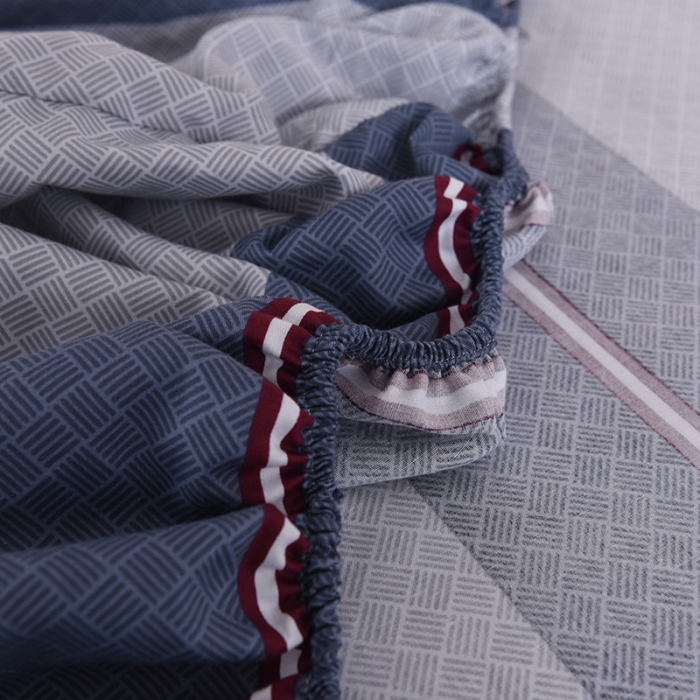 91家纺网 家纺一手货源 找家纺 八十八家纺 2025新款全棉12868床裙款四件套航海天际