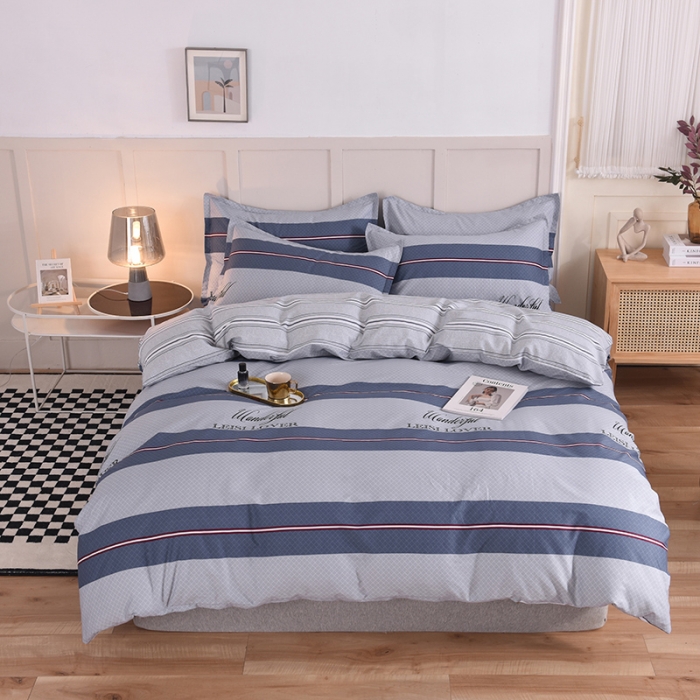 91家纺网 家纺一手货源 找家纺 八十八家纺 2025新款全棉12868床裙款四件套航海天际