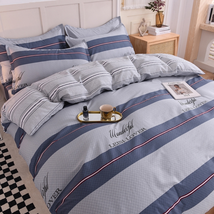 91家纺网 家纺一手货源 找家纺 八十八家纺 2025新款全棉12868床裙款四件套航海天际