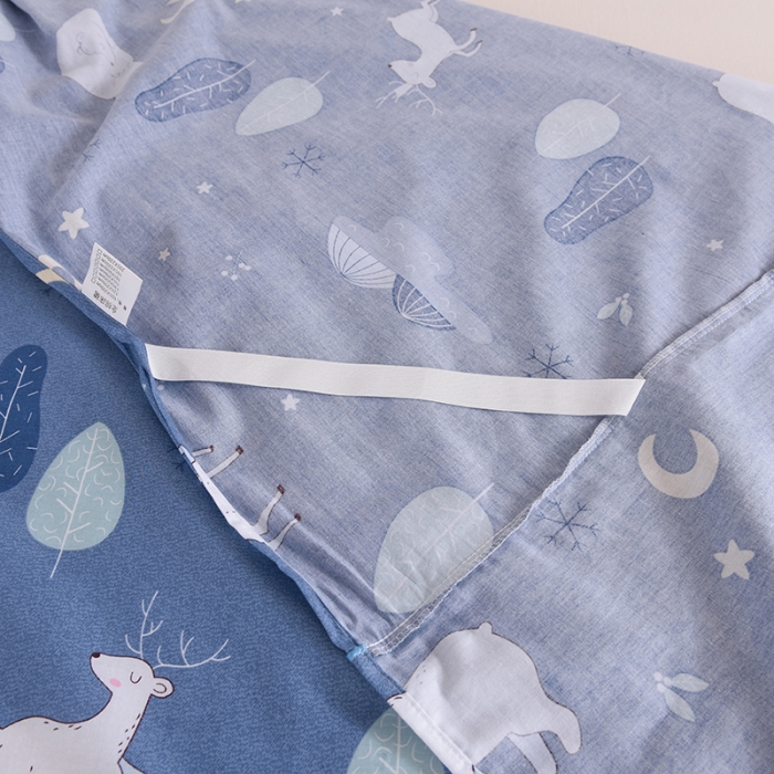 91家纺网 家纺一手货源 找家纺 八十八家纺 2025新款全棉12868床裙款四件套夜晚的森林