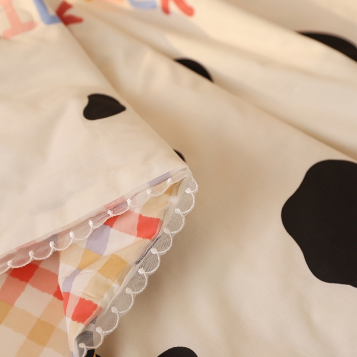 91家纺网 家纺一手货源 找家纺 寐居 2022新款全棉13370夏被四件套 奶牛宝贝