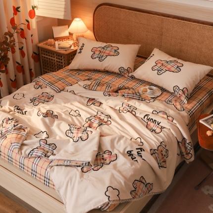 寐居 2022新款全棉13370夏被四件套 淘淘熊