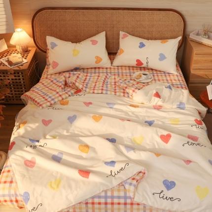 （总）寐居 2022新款全棉13370夏被四件套