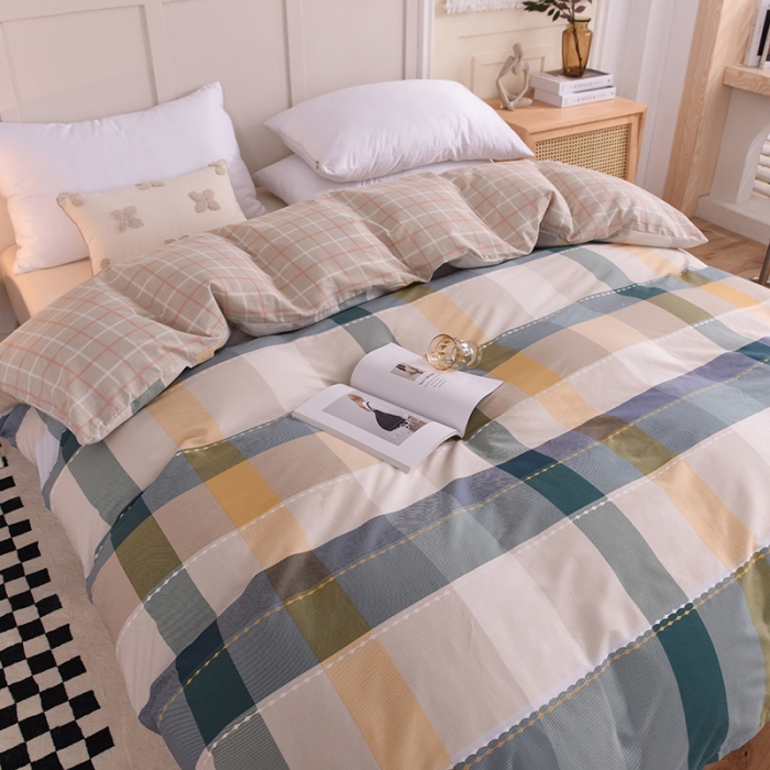 91家纺网 家纺一手货源 找家纺 八十八家纺 2025新款全棉12868床笠款四件套格律