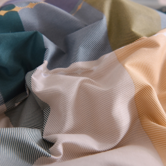 91家纺网 家纺一手货源 找家纺 八十八家纺 2025新款全棉12868床笠款四件套格律