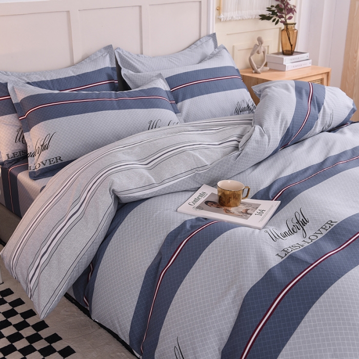 91家纺网 家纺一手货源 找家纺 八十八家纺 2025新款全棉12868床笠款四件套航海天际