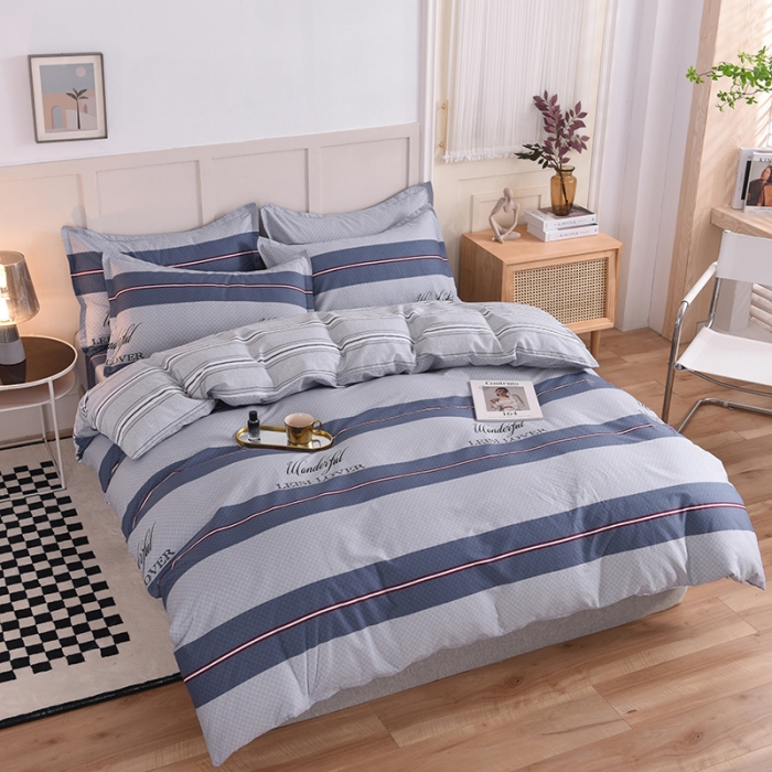 91家纺网 家纺一手货源 找家纺 八十八家纺 2025新款全棉12868床笠款四件套航海天际