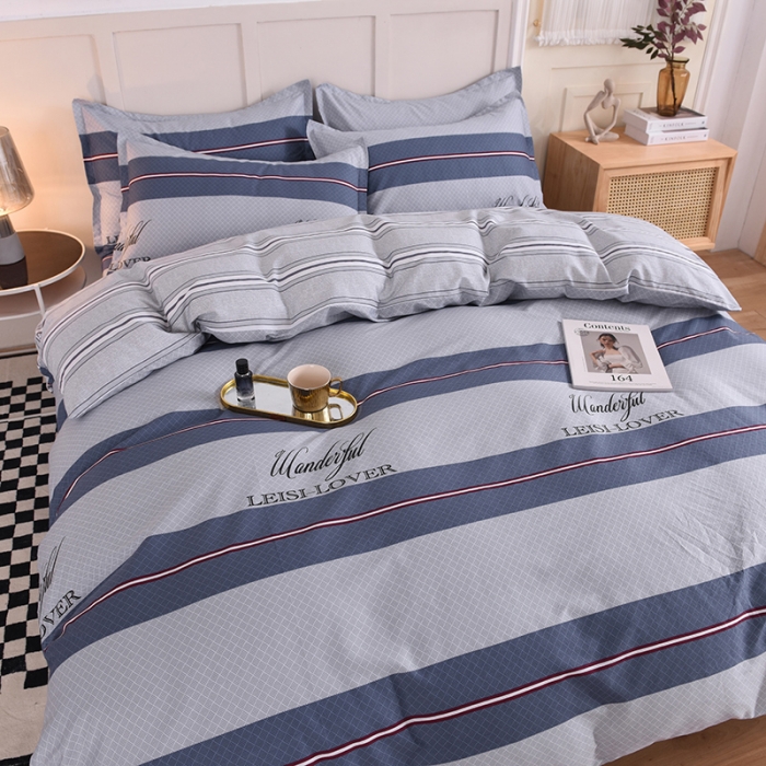 91家纺网 家纺一手货源 找家纺 八十八家纺 2025新款全棉12868床笠款四件套航海天际