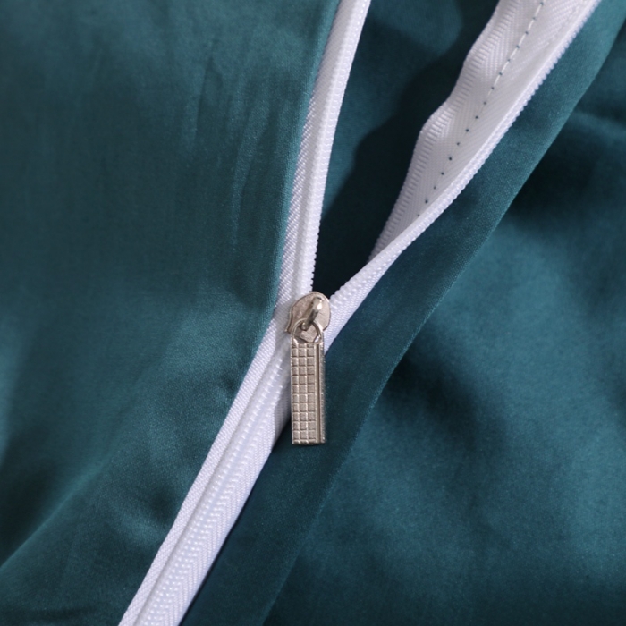 91家纺网 家纺一手货源 找家纺 2022晶缦全棉60长绒棉蕾丝四件套 艾丽莎-宝石蓝