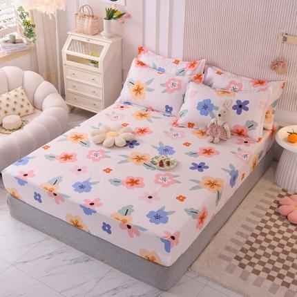 91家纺网 家纺一手货源 找家纺 八十八家纺 2025新款全棉12868系列单品床笠 春风薇薇