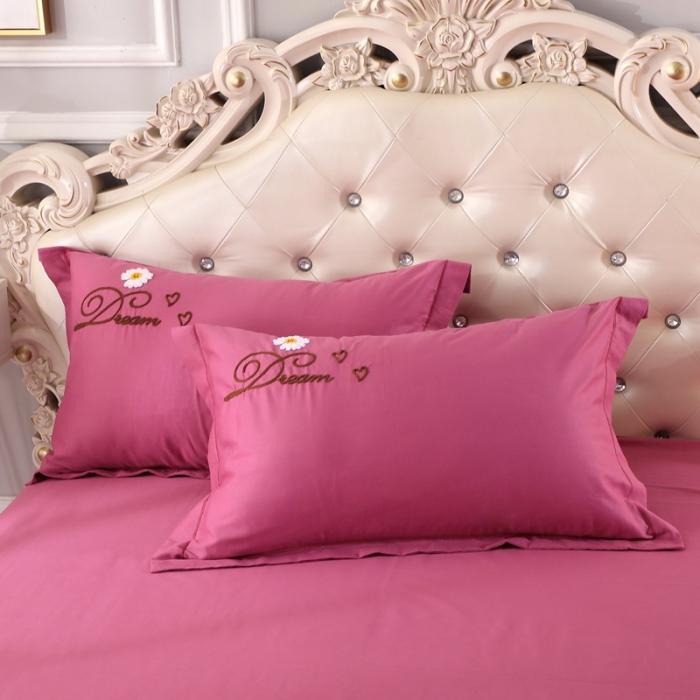 91家纺网 家纺一手货源 找家纺 （总）2024新款全棉13372雏菊毛巾绣绣花四件套纯棉刺绣