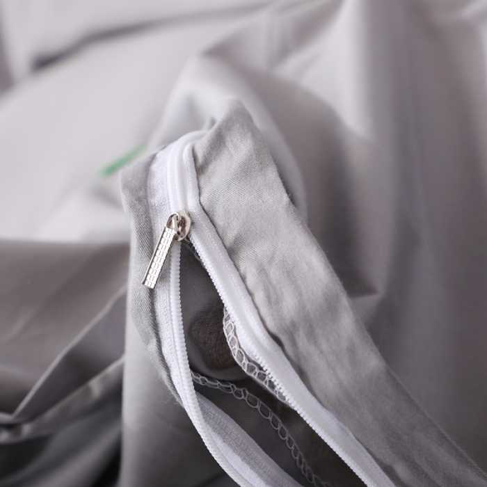 91家纺网 家纺一手货源 找家纺 2022晶缦全棉13372纯色毛巾绣绣花四件套 爱之蔓灰色