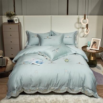 91家纺网 家纺一手货源 找家纺 （总）星尚 2022新款长绒棉四件套-小香儿