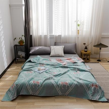 91家纺网 家纺一手货源 找家纺 （总）朴尔 2022年跑量款双层全棉纱布毛巾被