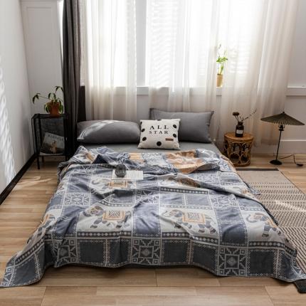 91家纺网 家纺一手货源 找家纺 （总）朴尔 2022年跑量款双层全棉纱布毛巾被