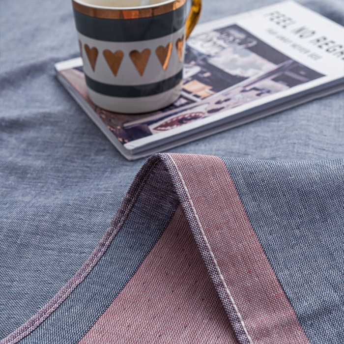 91家纺网 家纺一手货源 找家纺 朴尔 2022年跑量款双层全棉纱布毛巾被 纯真-蓝粉