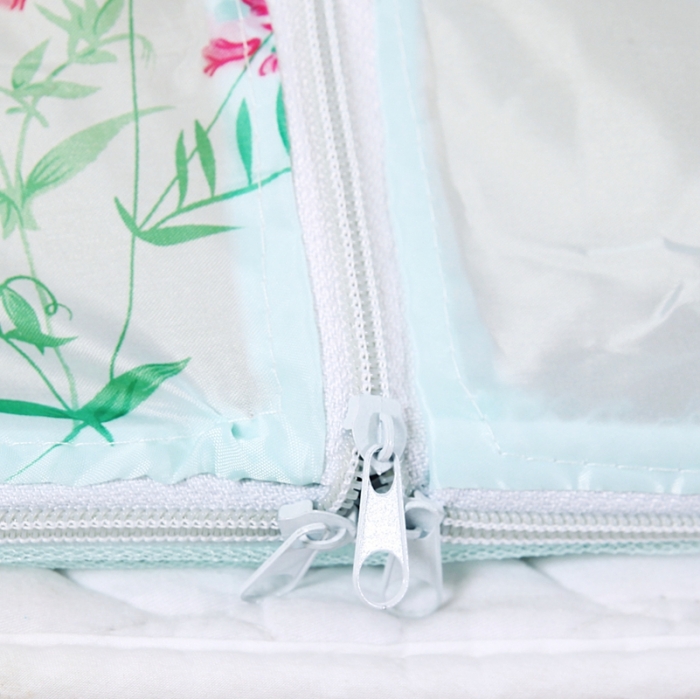 91家纺网 家纺一手货源 找家纺 迷仙巢2022三开门蒙古包蚊帐A13系列爱到永久A13水绿