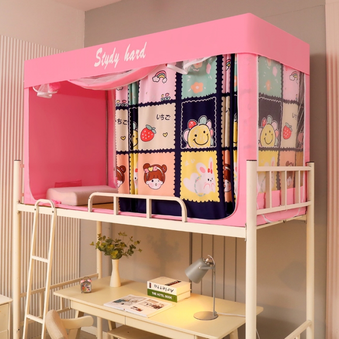 91家纺网 家纺一手货源 找家纺 迷仙巢家纺 2022新款学生宿舍蚊帐元气少女