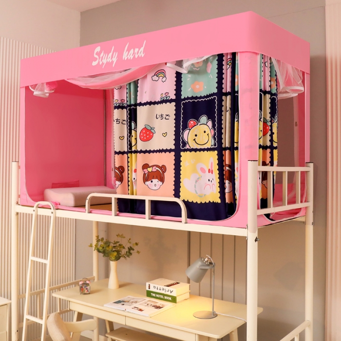 91家纺网 家纺一手货源 找家纺 迷仙巢家纺 2022新款学生宿舍蚊帐元气少女