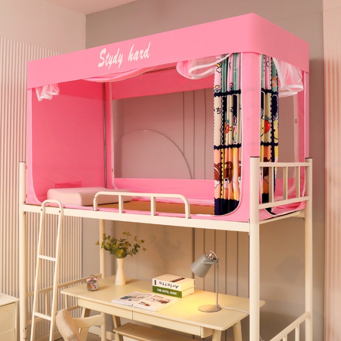 91家纺网 家纺一手货源 找家纺 迷仙巢家纺 2022新款学生宿舍蚊帐元气少女