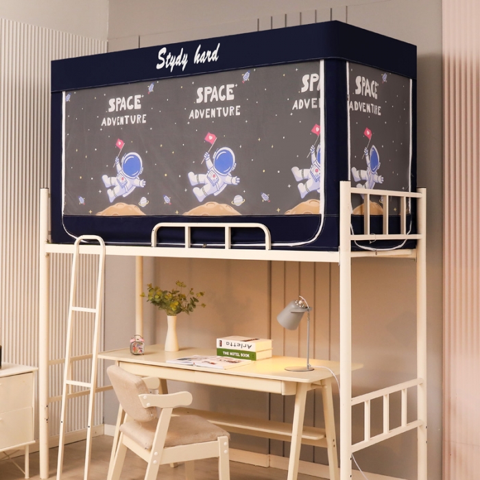 91家纺网 家纺一手货源 找家纺 迷仙巢家纺 2022新款学生宿舍蚊帐太空人