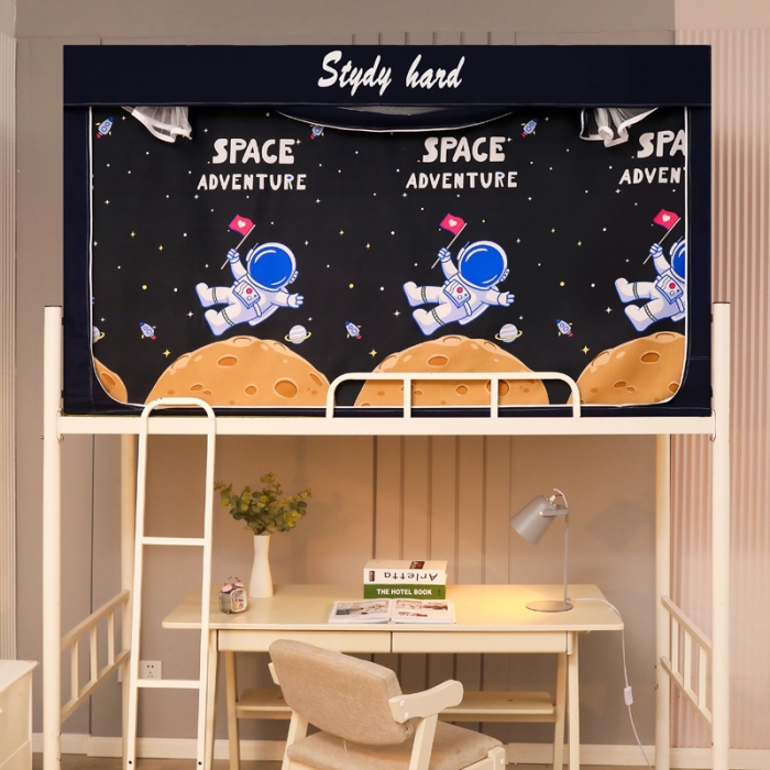 91家纺网 家纺一手货源 找家纺 迷仙巢家纺 2022新款学生宿舍蚊帐太空人