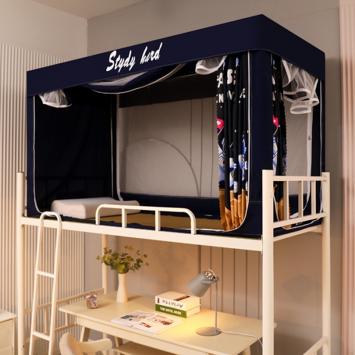 91家纺网 家纺一手货源 找家纺 迷仙巢家纺 2022新款学生宿舍蚊帐太空人