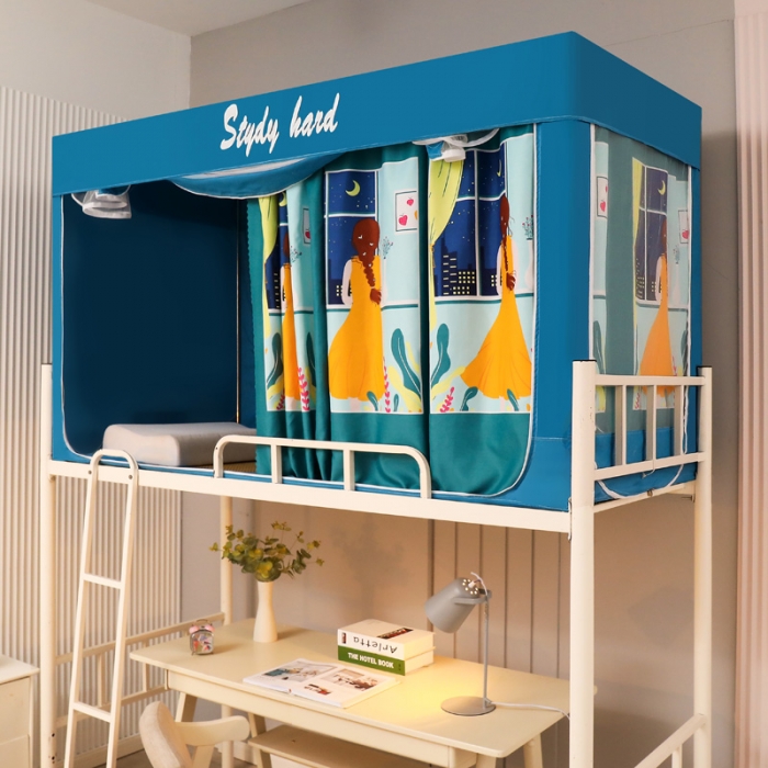 91家纺网 家纺一手货源 找家纺 迷仙巢家纺 2022新款学生宿舍蚊帐俏佳人