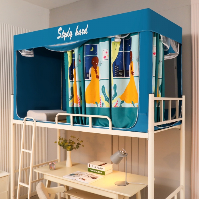 91家纺网 家纺一手货源 找家纺 迷仙巢家纺 2022新款学生宿舍蚊帐俏佳人