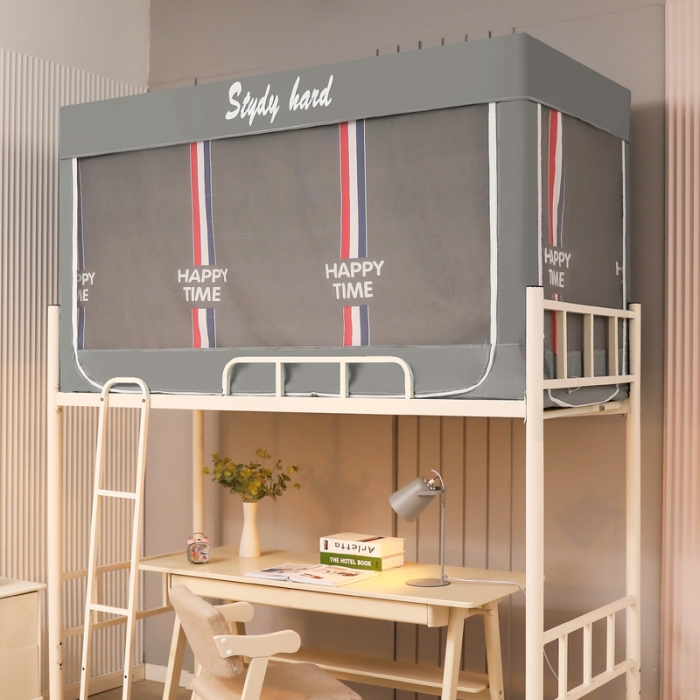 91家纺网 家纺一手货源 找家纺 迷仙巢家纺 2022新款学生宿舍蚊帐快乐时光