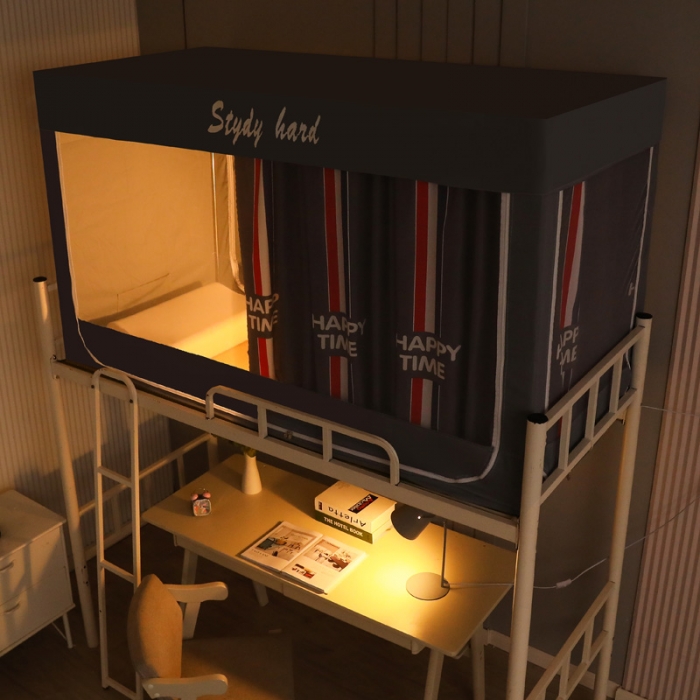 91家纺网 家纺一手货源 找家纺 迷仙巢家纺 2022新款学生宿舍蚊帐快乐时光