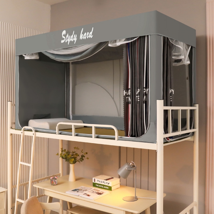 91家纺网 家纺一手货源 找家纺 迷仙巢家纺 2022新款学生宿舍蚊帐快乐时光