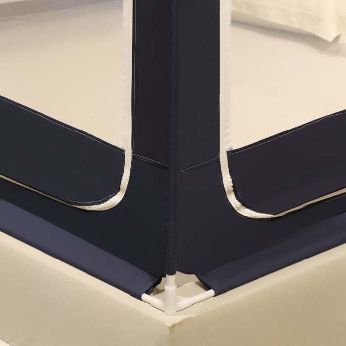 91家纺网 家纺一手货源 找家纺 迷仙巢 2022新款三开门坐床蚊帐-B20相思 相思-藏青