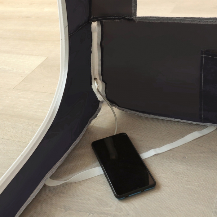 91家纺网 家纺一手货源 找家纺 迷仙巢 2022新款三开门坐床蚊帐-B20相思 相思-藏青