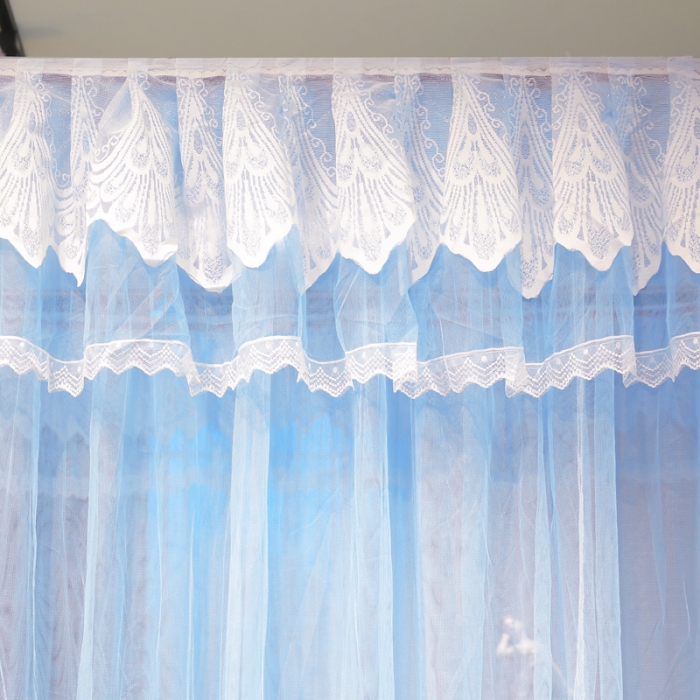 91家纺网 家纺一手货源 找家纺 （总）迷仙巢2022新款三开门落地式蚊帐-A30锦绣