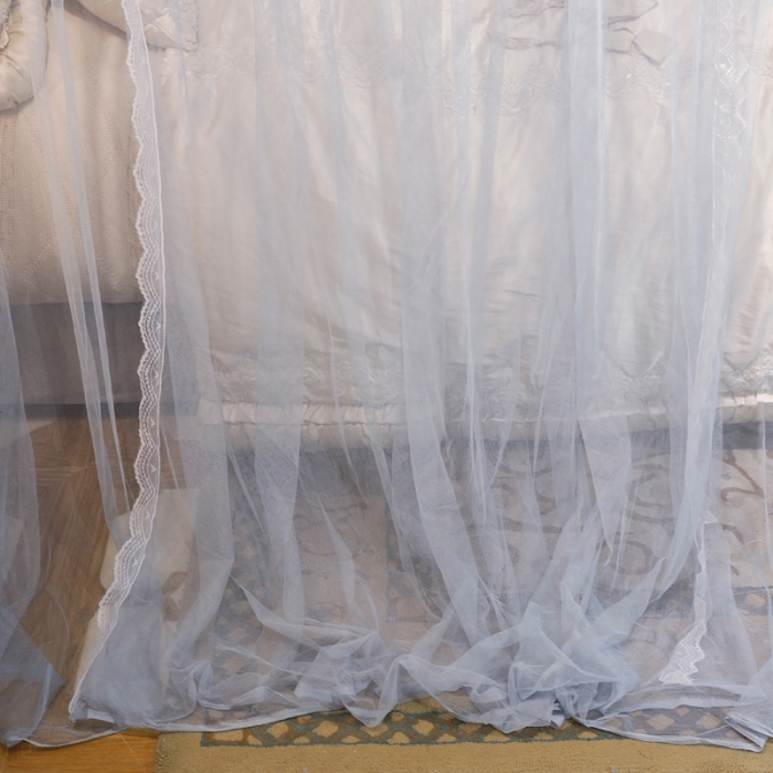 91家纺网 家纺一手货源 找家纺 迷仙巢2022新款三开门落地式蚊帐-A30锦绣 锦绣-高级灰