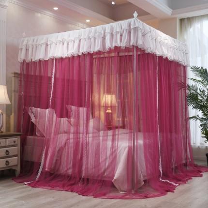 91家纺网 家纺一手货源 找家纺 （总）迷仙巢 2022新款三开门落地式蚊帐-A10芳华