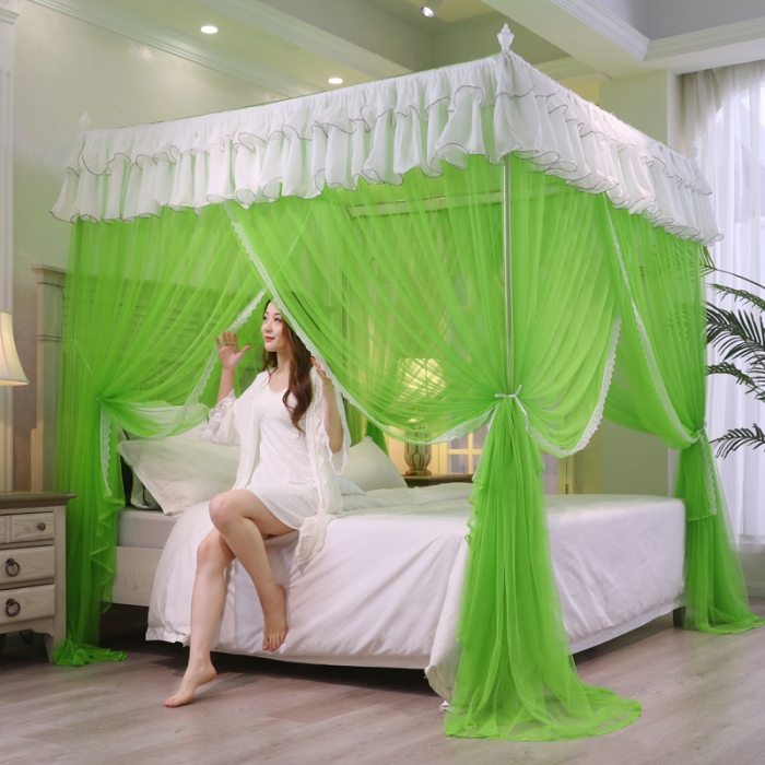 91家纺网 家纺一手货源 找家纺 （总）迷仙巢 2022新款三开门落地式蚊帐-A10芳华