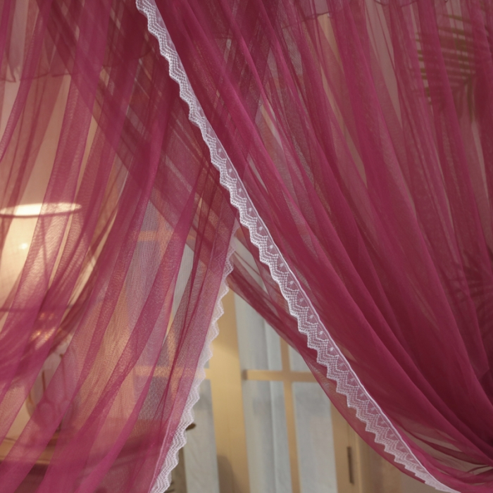 91家纺网 家纺一手货源 找家纺 迷仙巢 2022新款三开门落地式蚊帐-A10芳华 芳华-豆沙