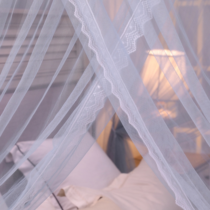 91家纺网 家纺一手货源 找家纺 迷仙巢 2022新款三开门落地式蚊帐-A10芳华芳华-高级灰