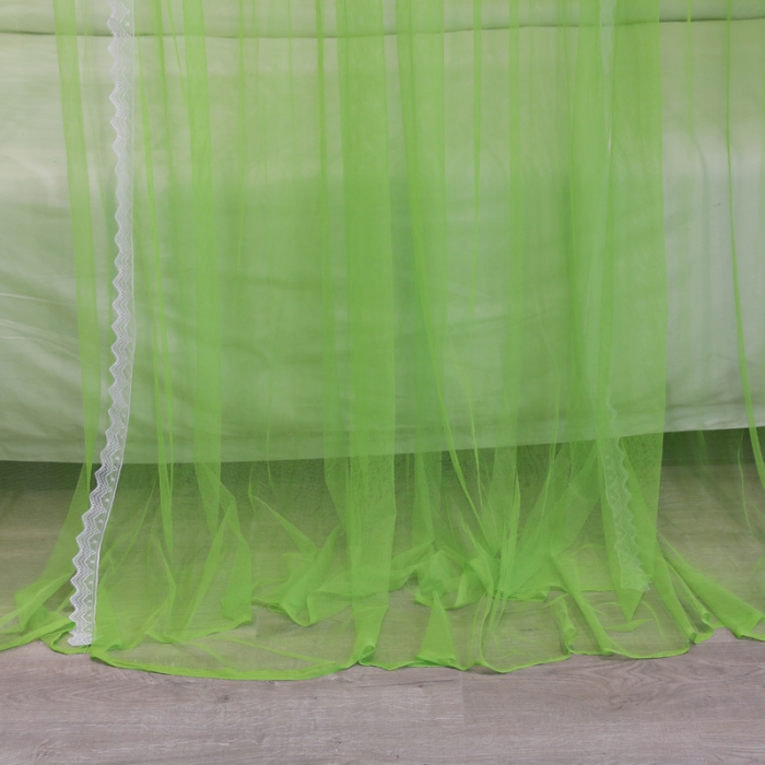91家纺网 家纺一手货源 找家纺 迷仙巢 2022新款三开门落地式蚊帐-A10芳华 芳华-果绿