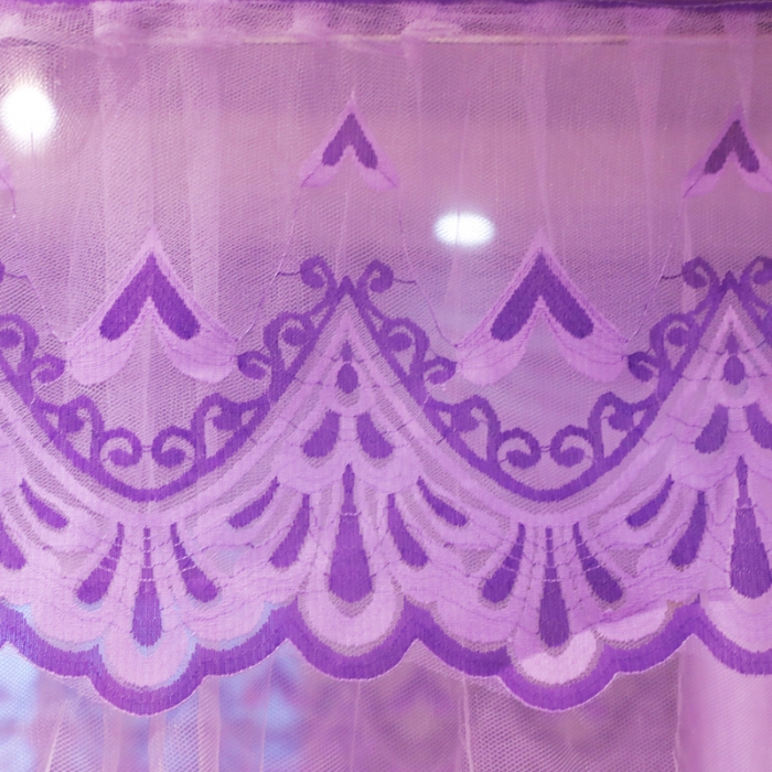 91家纺网 家纺一手货源 找家纺 迷仙巢家纺 2022新款落地宫廷蚊帐-C60粉黛佳人紫色
