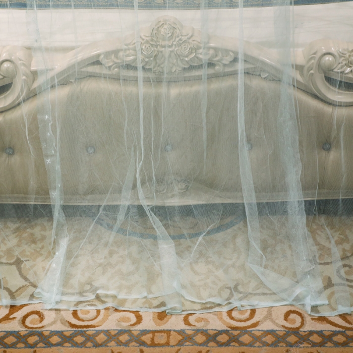 91家纺网 家纺一手货源 找家纺 迷仙巢家纺 2022新款落地宫廷蚊帐-C60粉黛佳人兰色