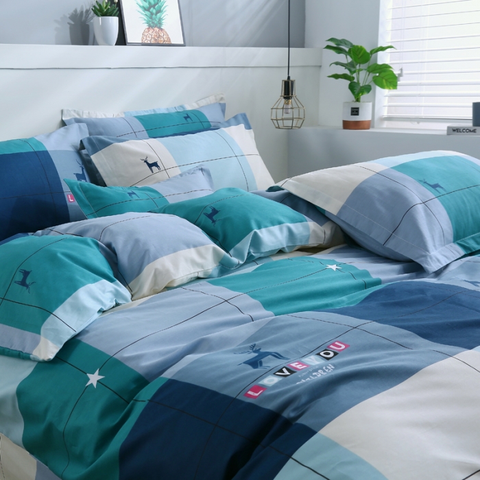 91家纺网 家纺一手货源 找家纺 雨萝家纺 2022新款纯棉被套全棉被罩 洛维思