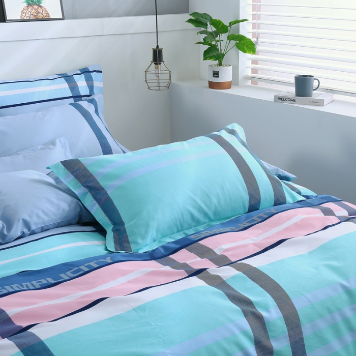 91家纺网 家纺一手货源 找家纺 雨萝家纺 2022新款纯棉被套全棉被罩 时尚格调